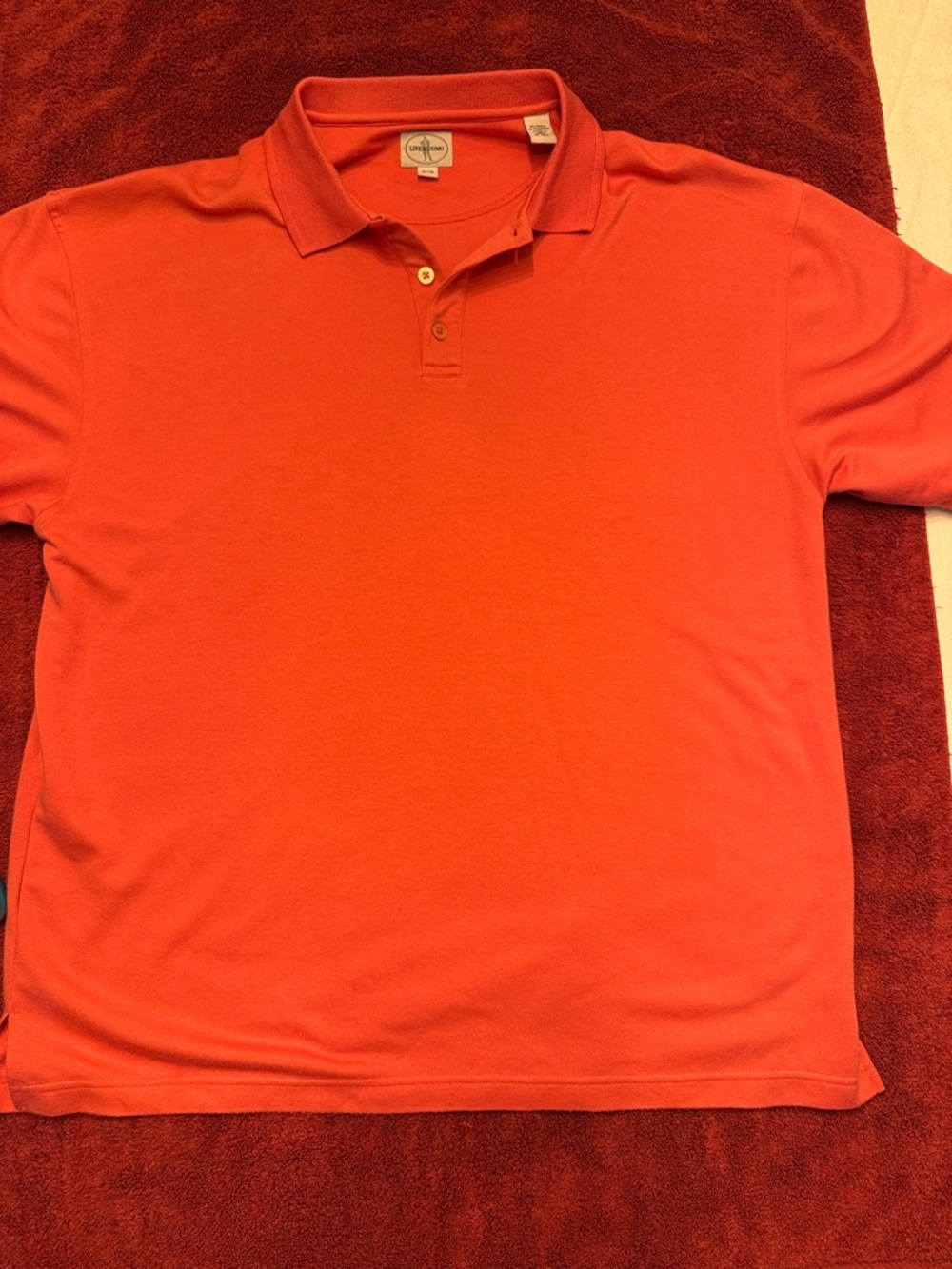 Men's Coral Polo Shirt - Classic Short Sleeve